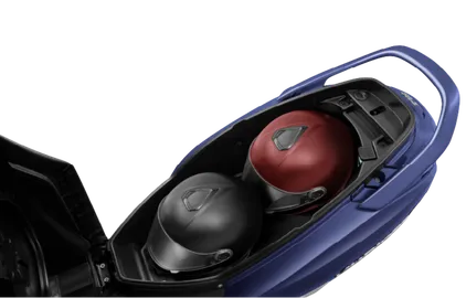 Tvs jupiter 125 under-seat storage capacity